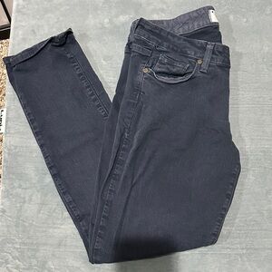 PAIGE Women's Dark Gray Blue Jeans Size 28
